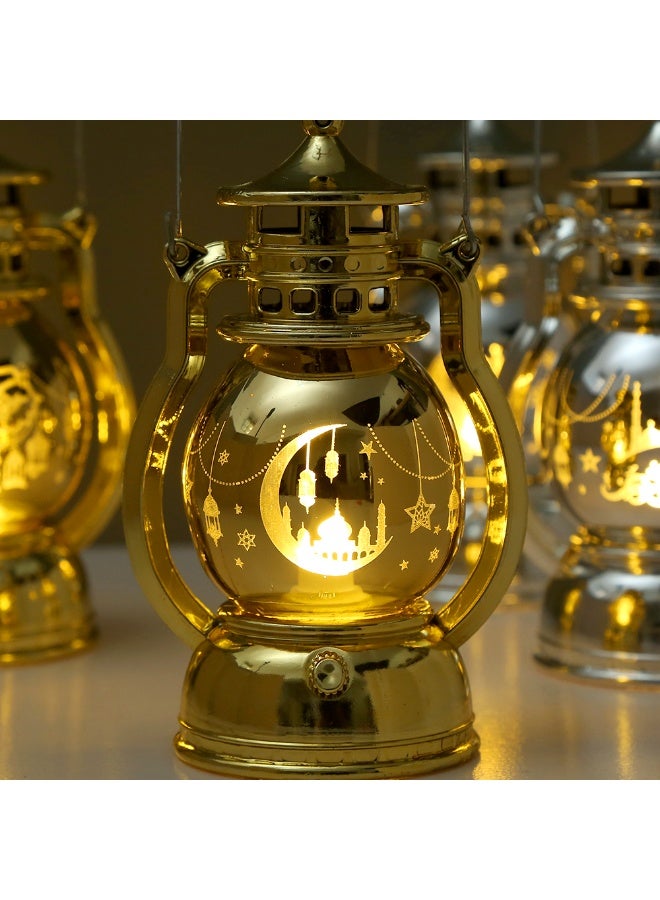 Home Care Ramadan Mubarak LED Hanging Lantern | Premium Islamic Decorative Lamp (Warm Light, Gold) 12.5 x 7.7 x 5.8 cm - Image 5